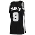 thumbnail image 3 of Men's Mitchell & Ness Tony Parker Black San Antonio Spurs Hardwood Classics Swingman Jersey, 3 of 3
