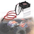 thumbnail image 2 of Tbest RC Car Heat Sink,Aluminum Alloy 540/545/550 Motor Heat Sink Radiator With Single Cooling Fan For 1/10 RC Hobby Model Car,1/10 RC Radiator, 2 of 8