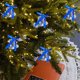 thumbnail image 5 of Mini Árbol de Navidad Navidad Reloj Plástico Colgante 3.5cm Apertura Del Viento Campana Mini Decoración Colgante Ornamento 6 Piezas Azules Decoraciones de Navidad, 5 of 6