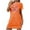 Orange, variant on Royisotas Gray Nightgowns for Women Nightdress Plus Size CrewNeck Casual ShortSleeve Juniors Loungewear