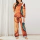 thumbnail image 2 of Balery Cozy Knitting Llama Conjunto de Pijama con Estampado para Mujer, Conjunto de Dos Piezas con Manga Larga, Ropa de Dormir Suave con Bolsillos, Pijamas Cómodos-Medium, 2 of 7