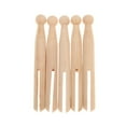 thumbnail image 3 of 10 Pcs Chevilles en Bois Naturel Vintage Pince à Linge Figurine Inachevée pour Fête, 3 of 8