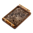 thumbnail image 5 of DOMELAY Serving Tray Holder Vanity Serving Tray for Breakfast Bathroom Dressing Room 30x20cm, 5 of 9