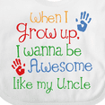 thumbnail image 4 of Inktastic Awesome Like My Uncle Boys or Girls Baby Bib, 4 of 4