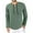 Mint Green, variant on Aofany Men's Long Sleeve V-Neck Top Fall Fashion Casual Tie Solid Color T Shirt