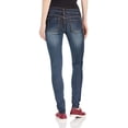 thumbnail image 2 of Cover Girl Jeans Juniors Low Rise Waisted Butt Shaping Skinny Dark Blue Size 7, 2 of 5