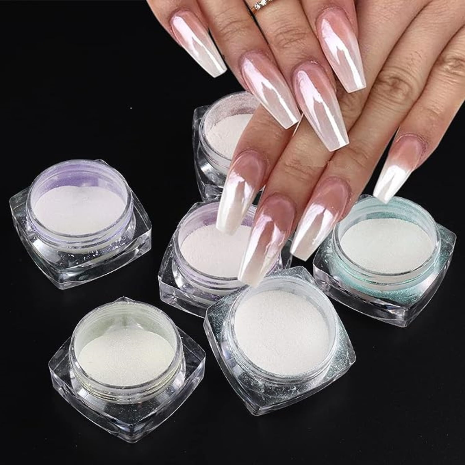 Pure Vie Glitzerpulver Für Nägel – 12 Farben, Chrome-Effekt, Für Nail Art & Body