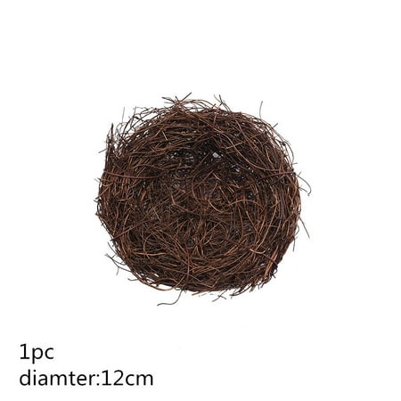 

Fuwaxung Easter Party Decor 8-25cm Vine Brown Bird Nest House Easter Eggs Wreath DIY Rattan Garland For Vintage Wedding Home Ornaments