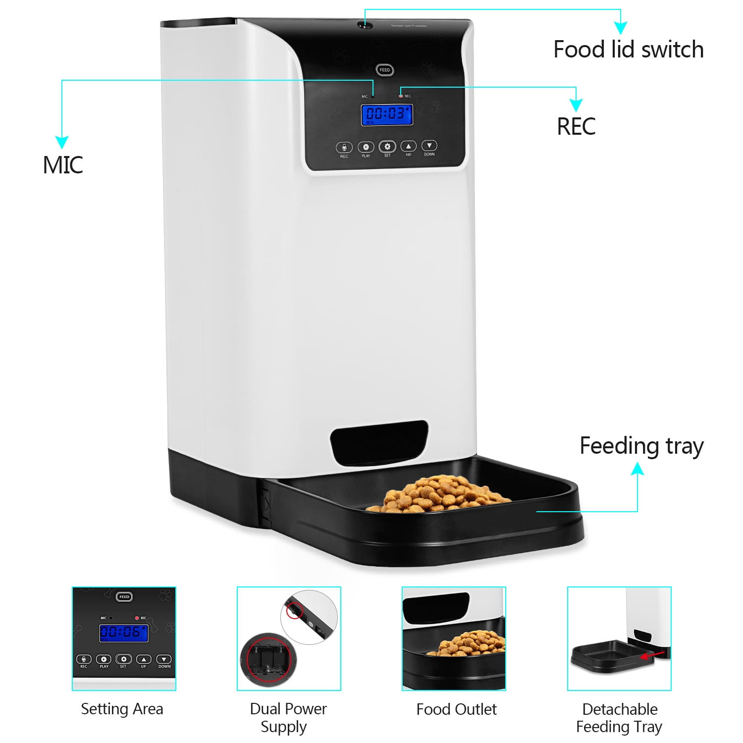 Pet Supplies Petmate 24308 Le Bistro Pet Feeder Alemdad Ly
