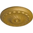 thumbnail image 3 of Ekena Millwork 12 1/4"OD x 2 1/4"P Flower Spiral Ceiling Medallion (Fits Canopies up to 2"), Hand-Painted Pharaohs Gold, 3 of 8