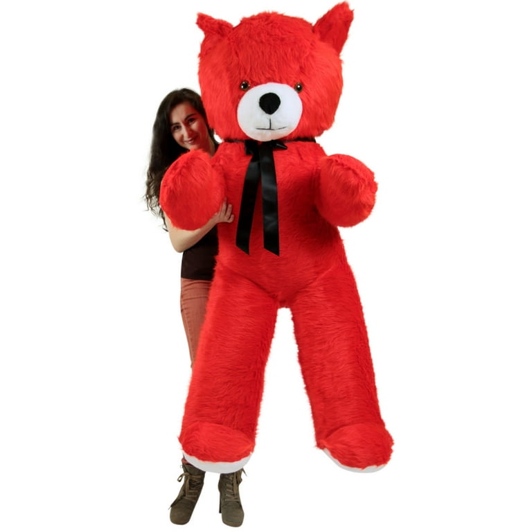 Big Plush Giant 6 Foot Red Teddy Bear 72 Inches Soft Made in USA
