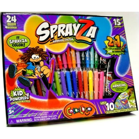 Giddy-up Sprayza Airbrush Activity Kit, 24 piece