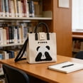 thumbnail image 4 of BAOPAI Cute Pandas Tote Bag With Soft Rubber Handles Versatile Daily Casual Shoulder Bag For Shopping Travel Work, 4 of 6
