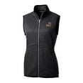 thumbnail image 2 of Women's Cutter & Buck Heather Charcoal Arizona State Sun Devils Mainsail Basic Sweater-Knit Full-Zip Vest, 2 of 3
