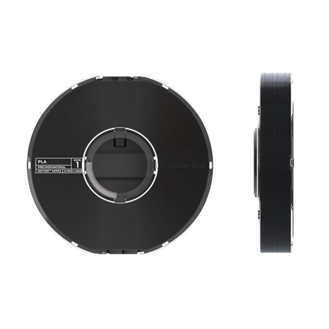 Filamento MakerBot PLA para impresora Method 3D, 0,75 kg, color negro verdadero