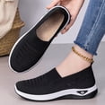 thumbnail image 2 of Womens Walking Shoes Mesh Breathable Slip On Shoes Orthopedic Comfortable Non-Slip Lightweight Sneakers Arch Support Non- Hollow Soft Bottom Shoes, 2 of 8