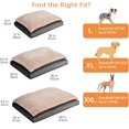 thumbnail image 2 of Dog Bed with Cooling Gel Memory Foam PressureRelief Support for Dogs up to lbs Bottom Machine Washable Cover Large Sized (x &#) Grey, 2 of 10