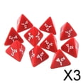 thumbnail image 1 of BELOVING 3x10 Pcs dés Numériques Polyédriques D4 Amusants pour Jeu de Table Jouets de Jeu de Rôle Accessoires 3 Pcs, 1 of 6