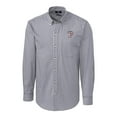 thumbnail image 2 of Men's Cutter & Buck Charcoal Mississippi State Bulldogs Easy Care Stretch Gingham Big & Tall Long Sleeve Button-Down, 2 of 3