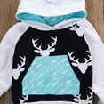 thumbnail image 5 of Newborn Kids Baby Boy 2PCS Long Sleeve Hooded Deer Outfit Clothes Winter Hoodie Sweatshirt Tops Pants Set, 5 of 6