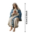 thumbnail image 6 of Easter Catholic Immaculate Mary Statue, Blessed Holy Mother Mary Renaissance Sculpture for Devout Home & Religious Decor,Blue,6.5cm, 6 of 6