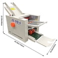 thumbnail image 2 of Automatic Paper Folding Machine 110V  Commercial Desktop Adjustable Speed Paper Folder, 2 of 10