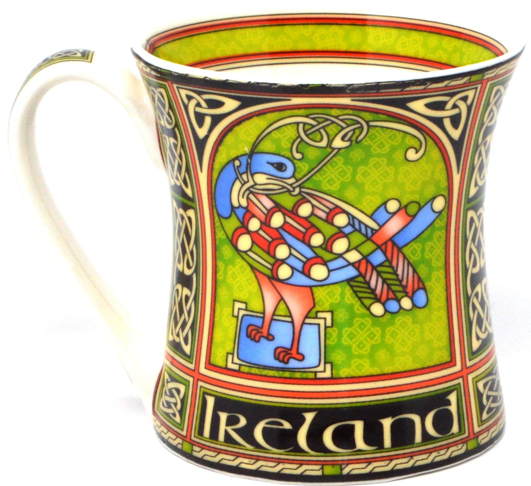 China Tea Mug MacIntosh Clan Crest Fine Bone Gold Rim Made in Scotland