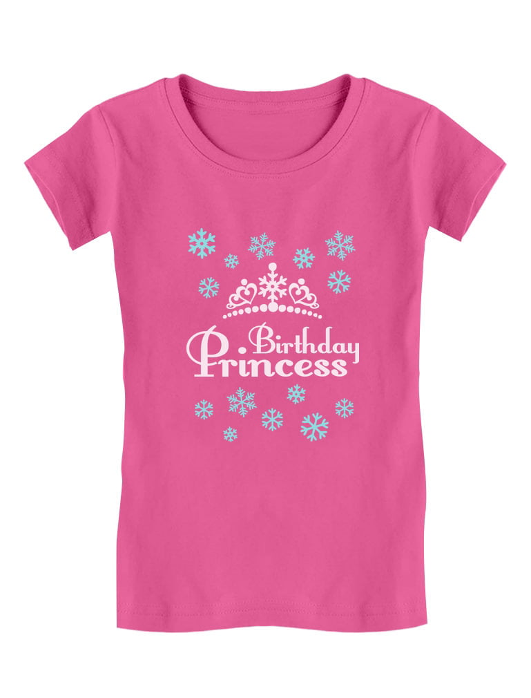Gift for Birthday Girl Princess Party Girly Girls Fitted Kids T-Shirt