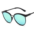 thumbnail image 2 of Polarized Oversized Cat Eye Sunglasses for Women Men, Retro Round Large Frame Sun Glasses, UV Protection Vintage Fashion Shades for Driving, Travel, Outdoor, Lightweight Eyewear, Light Blue, 2 of 7