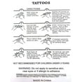 thumbnail image 4 of boho angel wing large 8.25" temporary arm tattoo, 4 of 4