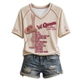 thumbnail image 2 of Vintage Dolly V‑Neck T‑Shirt, Parton Country Music Shirt, Nashville Western Top, Anniversary Gift, Concert Outfit Graphic Tee L, 2 of 5