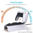 thumbnail image 4 of NexiGo PS5 Controller Charger Station,  PS5 Accessories with Thumb Grip Kit and Fast Charging AC Adapter for Playstation 5 Controller, 4 of 6