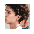 thumbnail image 3 of 5 Pare Aretes Hombre Mujer Falsos Piercing Imán Circón Acero Xtellar blanco, 3 of 4