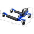 thumbnail image 2 of Garvee Hydraulic Tire Dolly Jack Set - 1500 LBS Capacity Blue Auto Positioning Skates with Foot Pedal, 2-Pack, 2 of 7