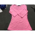 thumbnail image 1 of MAIF Femmes Confortable Décontracté Col Carré Manches 3/4 T-Shirt Coton Tops Pull-Over Fermeture Blouse, 1 of 3