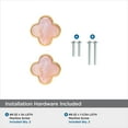thumbnail image 6 of Amerock Accents 1-1/4 inch (32mm) Length Gold/Pink Cabinet Knob - 2 Pack, 6 of 7