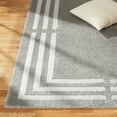 thumbnail image 3 of TOWN & COUNTRY EVERYDAY Cloud Shag Plush Border Area Rug with High-Low Pile, Grey, 9'2"x12'5", 3 of 7