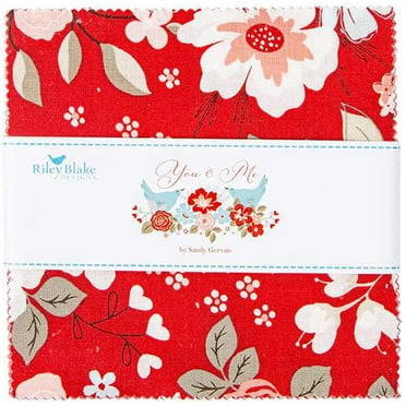 You & Me Riley Blake Stacker by Sandy Gervais; 42 - 5" Precut Fabric Quilt Squares