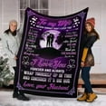 thumbnail image 5 of Personalized To My Wife Blanket from Husband, Never Forget That I Love You, Cozy Super Soft Plush Flannel Throw Blanket with Quotes, for Birthday, Anniversary and Valentine's Day (60x80 inches), 5 of 5