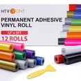 thumbnail image 1 of Vinilo permanente HTVRONT para Cricut, 12 unidades, 30 cm x 1,5 m, 1 of 7