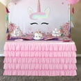 thumbnail image 4 of Tutu Table Skirt for Baby Shower Table Decorations for Party Wedding Birthday(Pink), 4 of 7