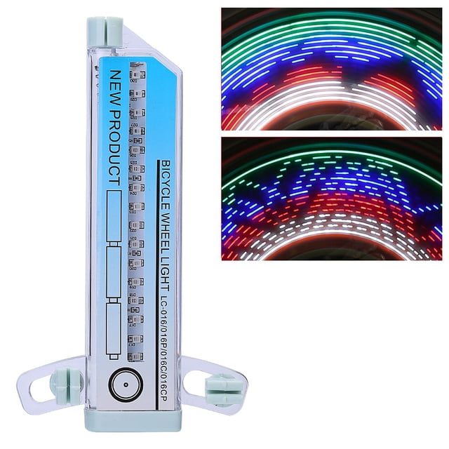 Qiilu Lampe de Vélo Étanche 32LED, Lumière de Roue de Vélo, Lumière de Roue Flash