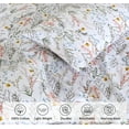 thumbnail image 4 of Cotton Sheets Crispy Cooling Percale Sheets for King Size Bed Breathable & Durable King Sheet Set es Deep Pocket Bed Sheets Fern Class Pieces, 4 of 8