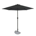 thumbnail image 2 of Bluewave Island Lanai 9-Ft Slate Grey Half Umbrella Polyester Canopy, 2 of 14