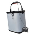 thumbnail image 1 of guohui Fishing Bucket Portable EVA Organizer Gear Storage Wash Basin Fish Holder Sturdy Rope Handle Car Cleaning Multifunctional Utility Suitable for Camping Fishing Traveling Outdoor Gray, 1 of 8