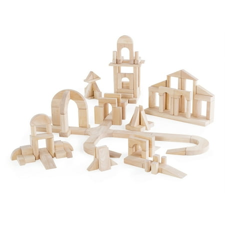 Guidecraft Guidecraft Unit Blocks Set D 135 Piece Set: STEM Educational Creative Construction Toy For Toddlers Wooden Block Play Building Set - 135