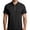 A351-Black, variant on Kalauyu Short Sleeve Zip Up Shirts for Men Striped Shoulder Turn Down Collared Tops Breathable Summer Casual Golf Tops