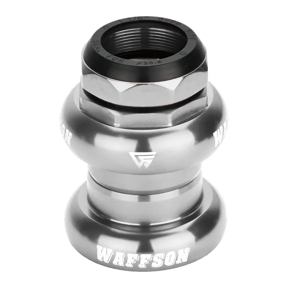 WFS AH.77 1-1/8 Inch Threaded Headsets Bearing External Cup , Silver, HS11ZQSIL