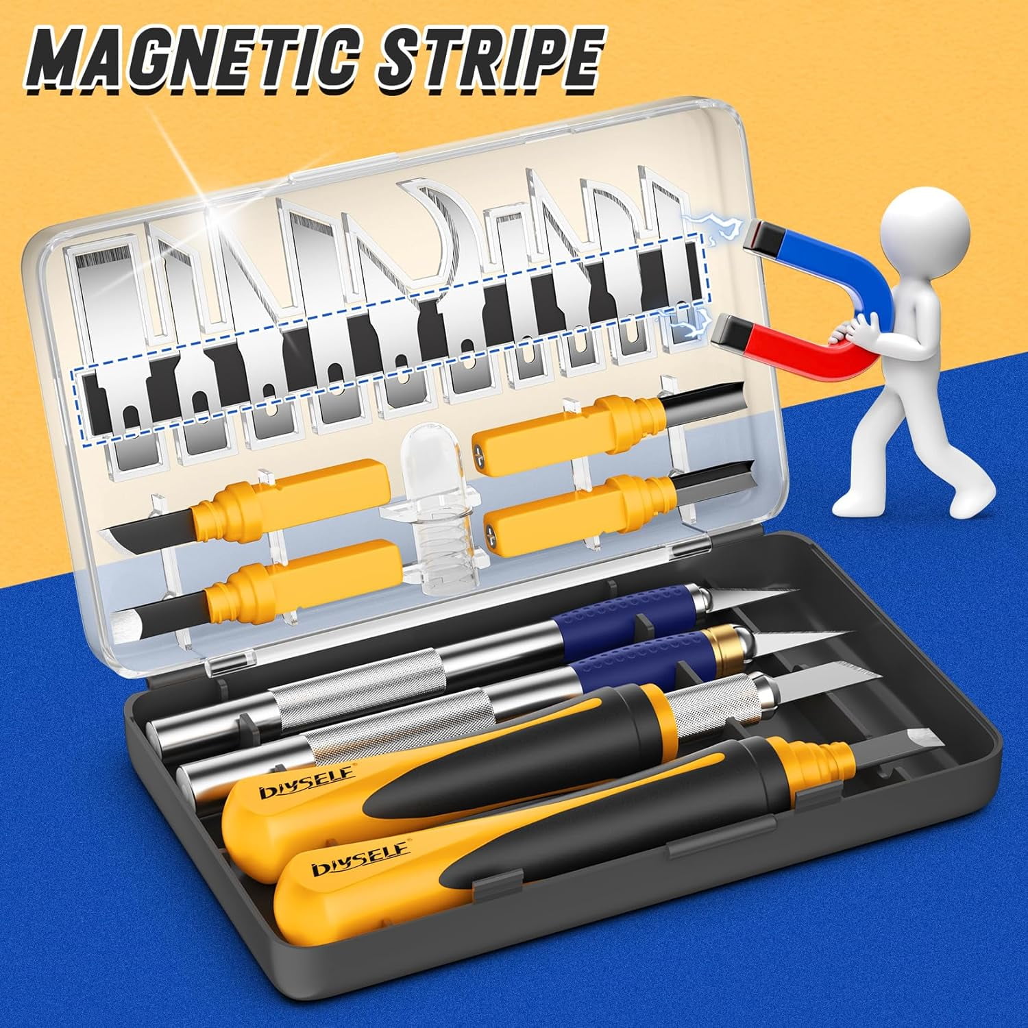 DIYSELF Exacto Knife, 22 Pack Exacto Knife Set with Exacto Blades, Craft Knife for Art