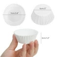 thumbnail image 3 of LotFancy 500Pcs Standard Cupcake Muffin Liners, White Greaseproof Cupcake Wrappers Baking Cups, 3 of 8